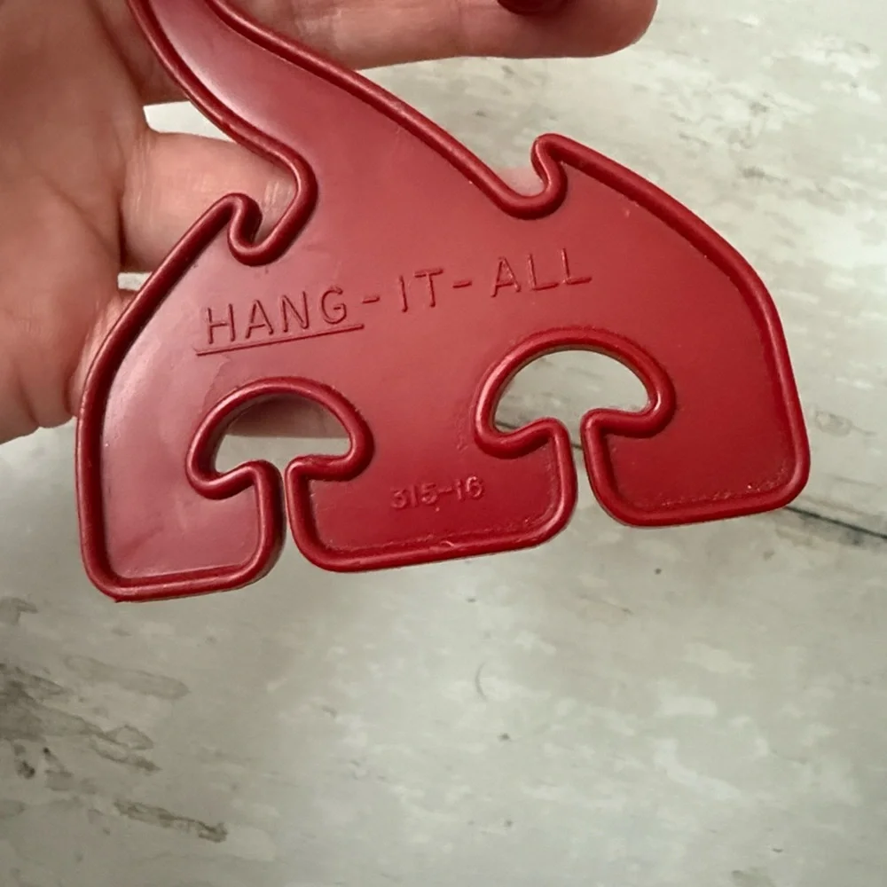 Vintage Tupperware Hang It All Clothing Hanger Clips Drying or Closet Organizer
